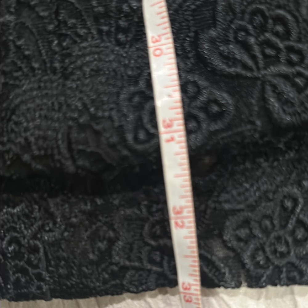 bebe Black Long Sleeve lace and satin blazer with detachable belt. Gorgeous! - Picture 10 of 11